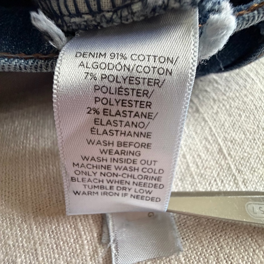 LOFT Modern Skinny Jeans Womens 27/4 Blue Medium Wash Distressed Denim 27x28.5 - Picture 9 of 11